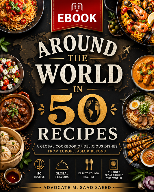 Around the World in 50 Recipes: A Global Cookbook of Delicious Dishes from Europe, Asia & Beyond