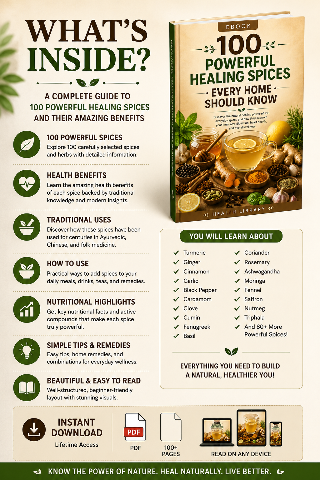 100 Powerful Healing Spices Every Home Should Know - eBook