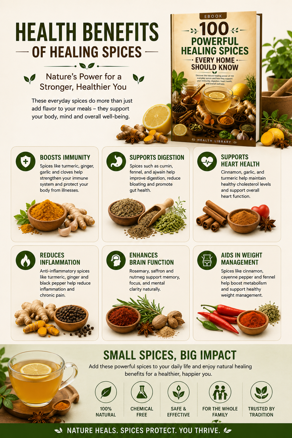 100 Powerful Healing Spices Every Home Should Know - eBook