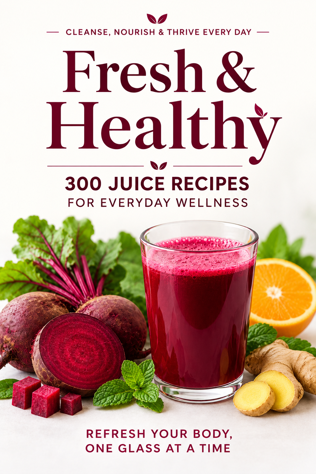 Fresh & Healthy: 300 Juice Recipes for Everyday Wellness - eBook
