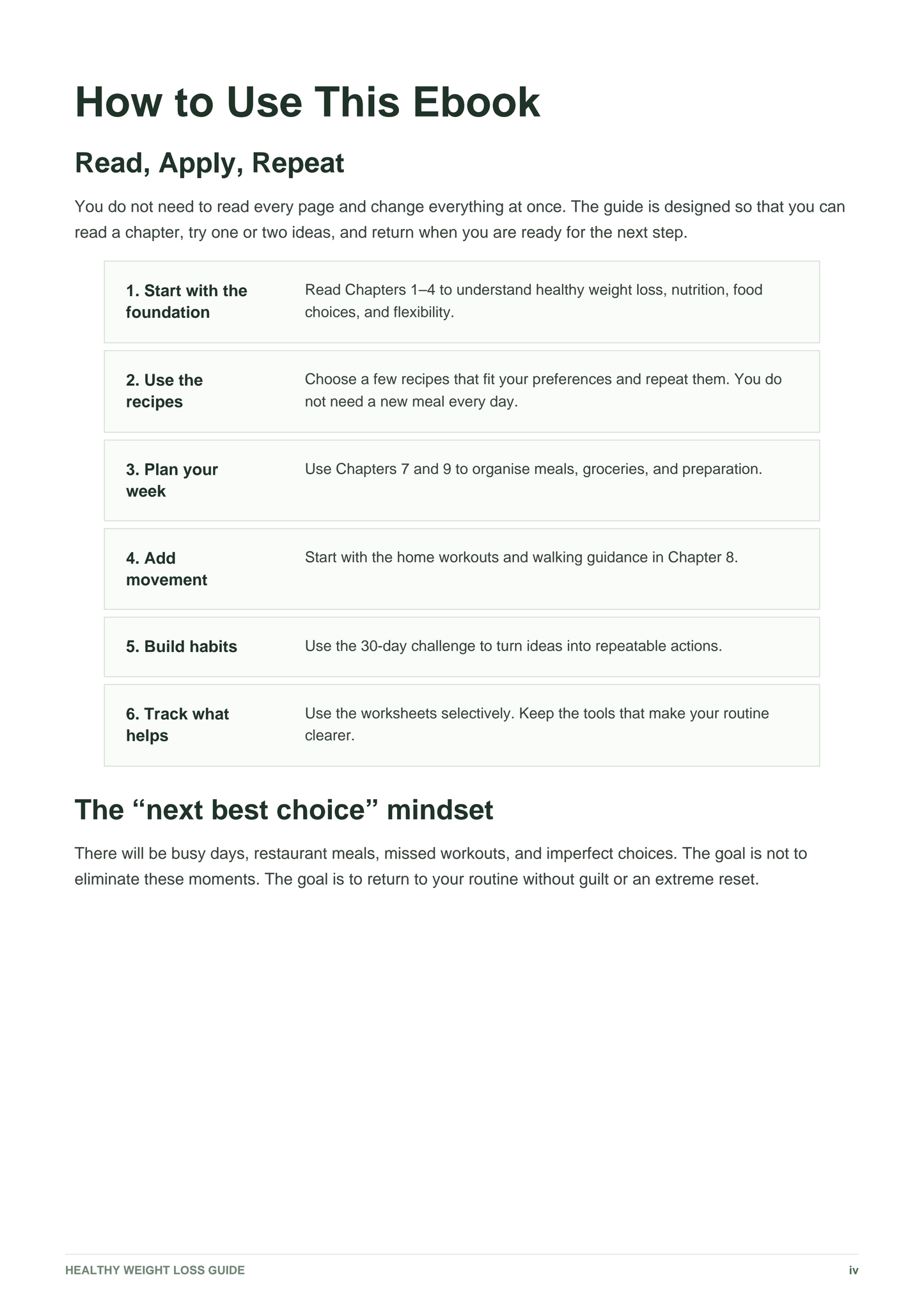 Healthy Weight Loss Guide - eBook